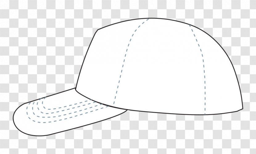 Baseball Cap Line Pattern - White Transparent PNG