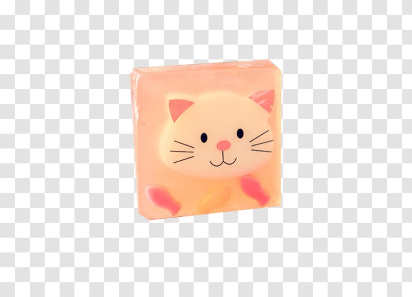 Cat Kitten Cartoon - Peach - Soap Transparent PNG