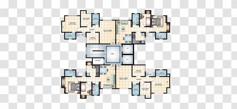 Kasarvadavali Mahavir Estella State Highway 42 Floor Plan Apartment Transparent PNG