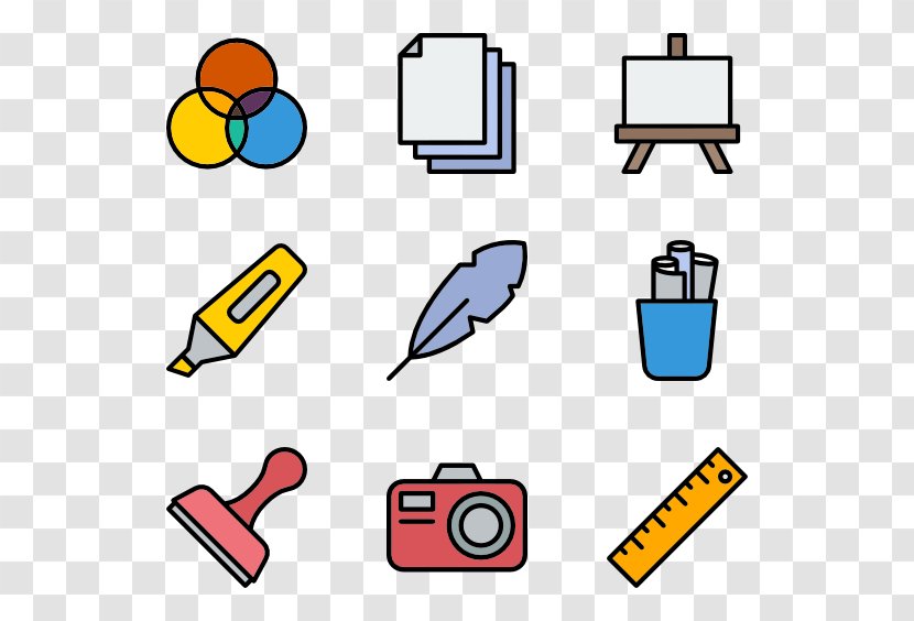 Cartoon Technology Clip Art - Yellow - Modern Tools Transparent PNG