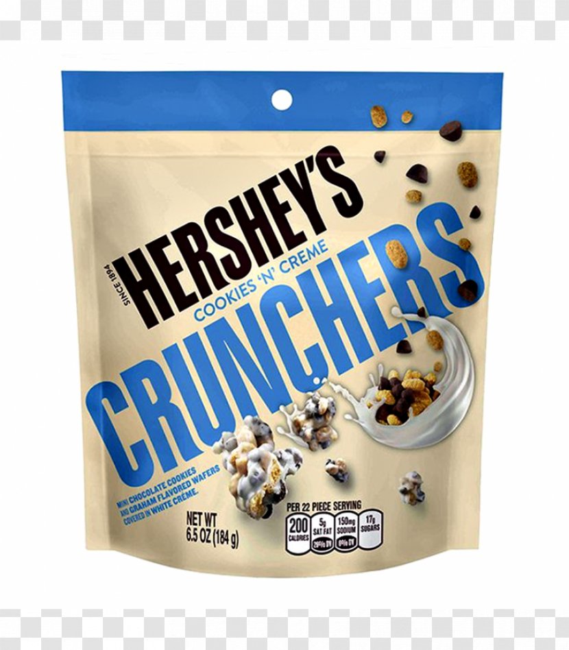Cream Reese's Peanut Butter Cups Hershey's Cookies 'n' Creme Chocolate Chip Cookie Hershey Bar - Breakfast Cereal - Snack Transparent PNG