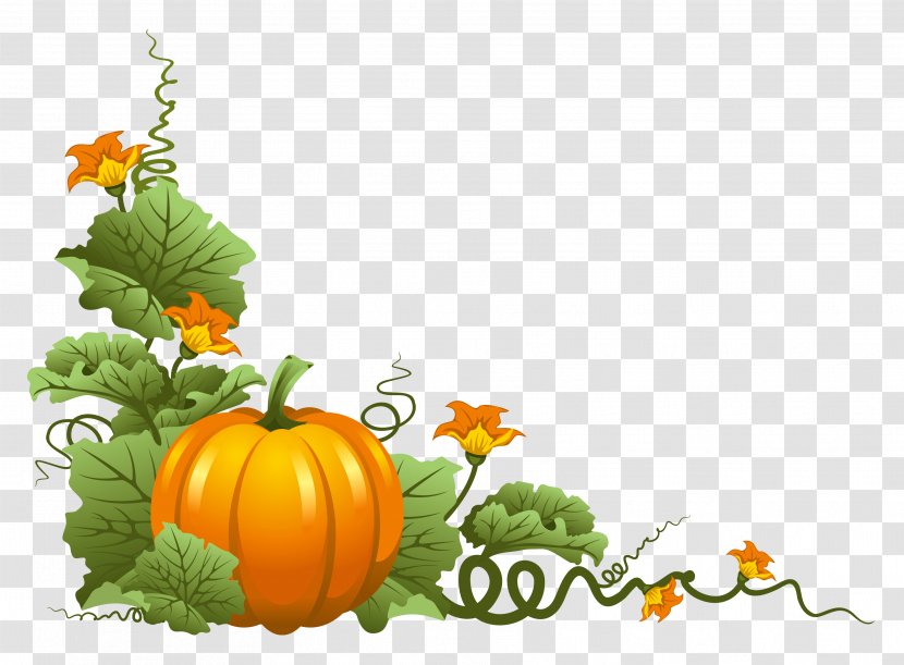 Thanksgiving Pumpkin Clip Art - Grass - Decor Clipart Transparent PNG