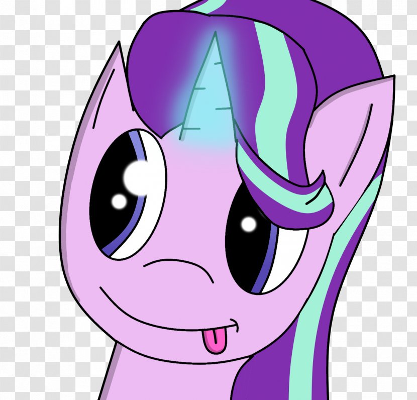 Face Horse Violet Lilac - Cartoon - Star Light Transparent PNG