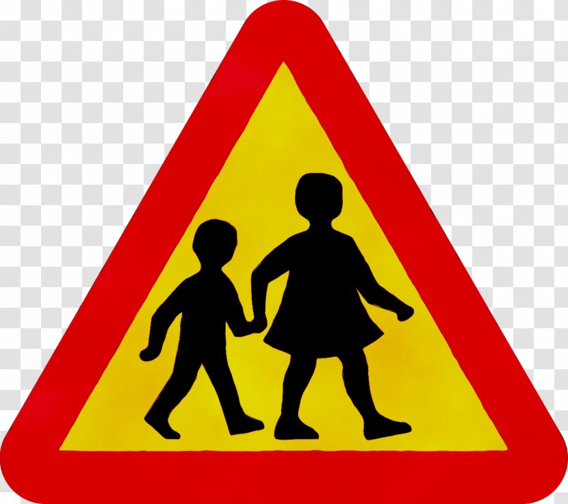 Traffic Sign Child Pedestrian Crossing Road Transparent PNG