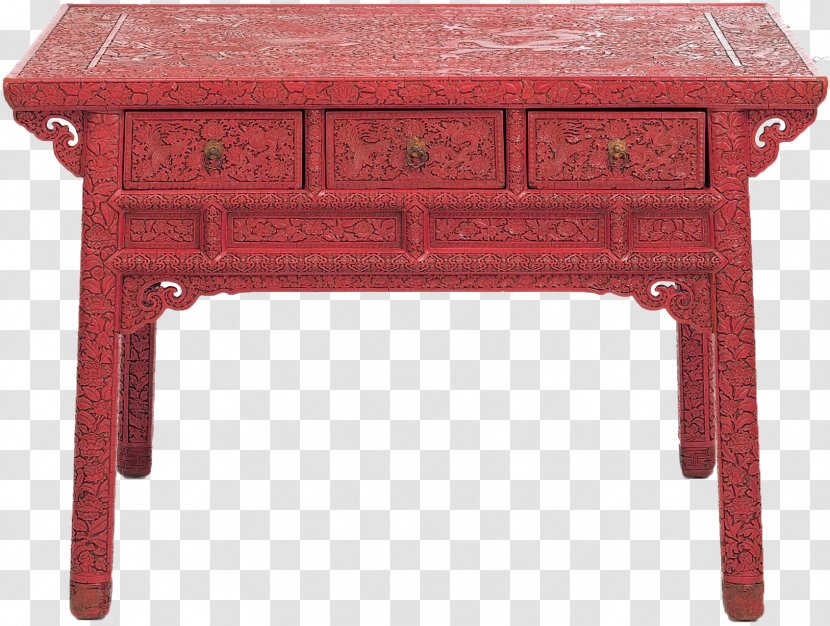 Pier Table Decorative Arts Wood Carving - Entryway - Dynasty Ming Transparent PNG