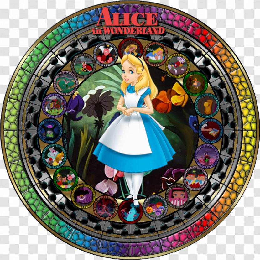 Cheshire Cat Window Stained Glass The Walt Disney Company - Dishware - Alice In Wonderland Transparent PNG