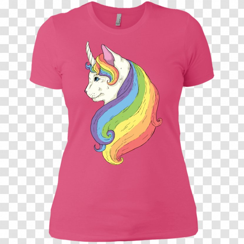 T-shirt Clothing Sleeve Hoodie - Shoulder - Unicorn Face Transparent PNG