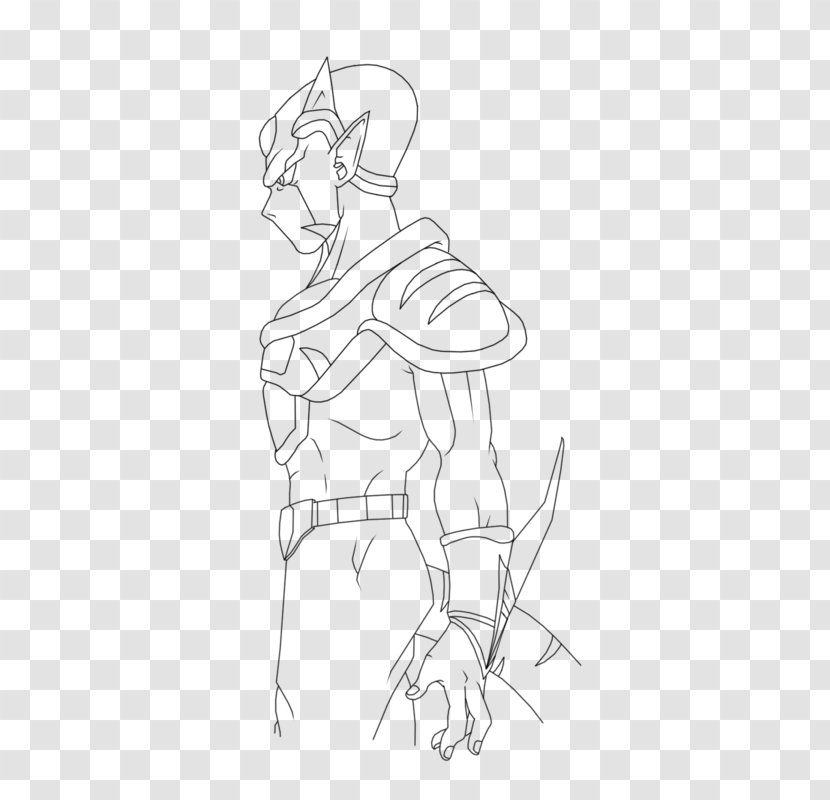 Line Art Drawing Cartoon Sketch - Neck - Psy Transparent PNG