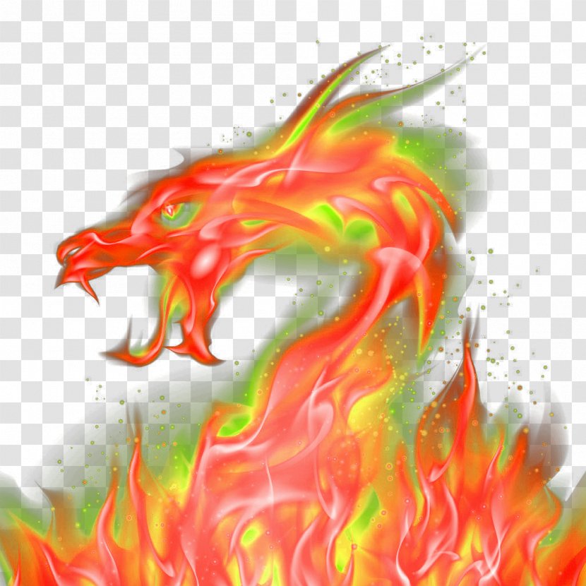 Dragon Red - Domineering Effect Elements Transparent PNG