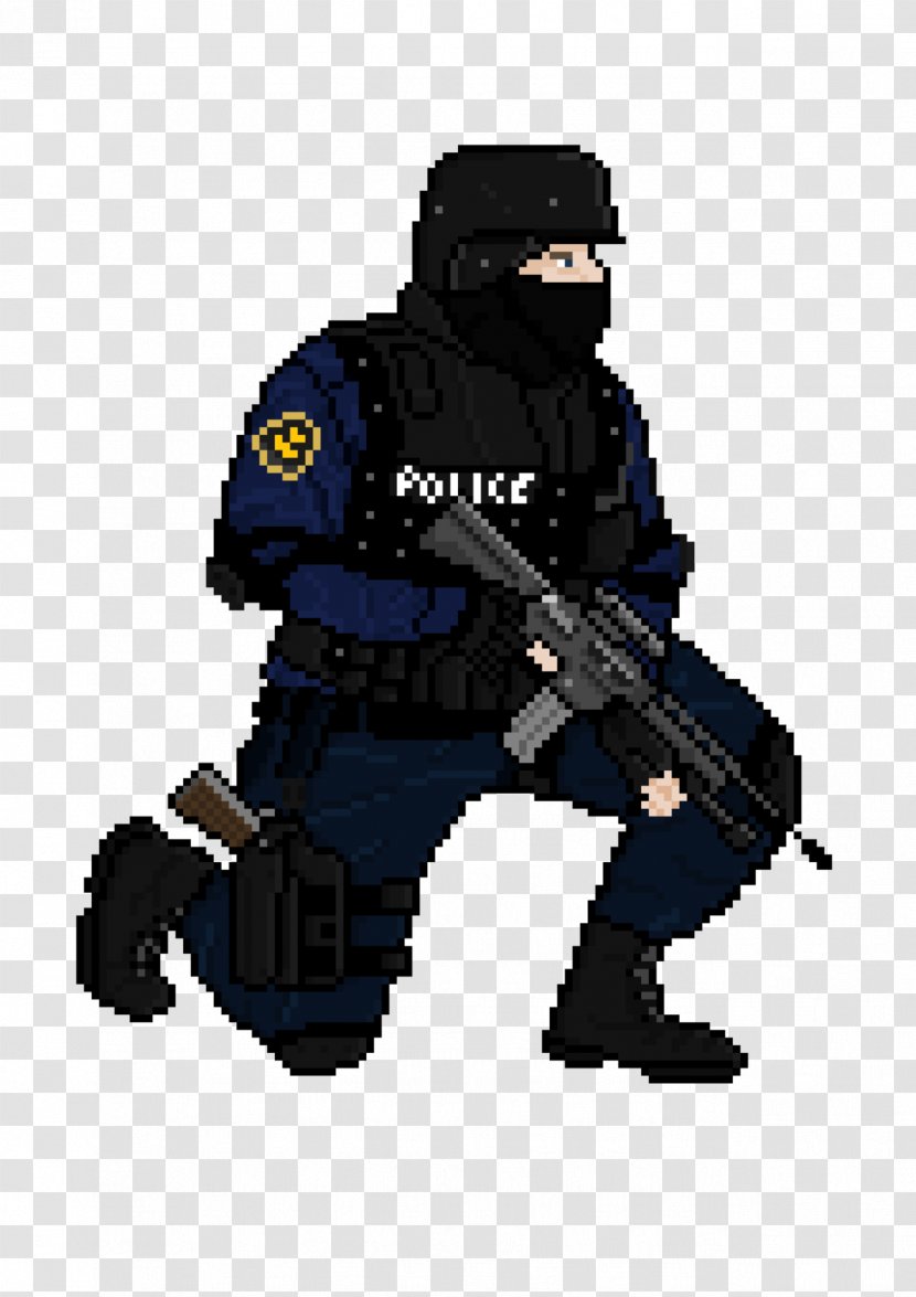 Police Quest: SWAT 2 Pixel Art Officer - Deviantart - Swat Transparent PNG
