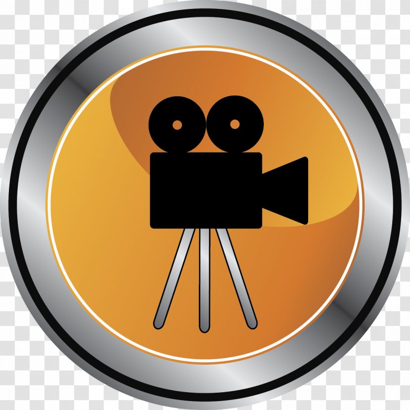 Video Download Illustration - Yellow - Home Theater Transparent PNG