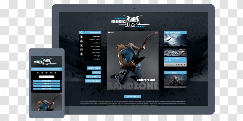 WordPress Template Musical Ensemble Theme - Silhouette Transparent PNG