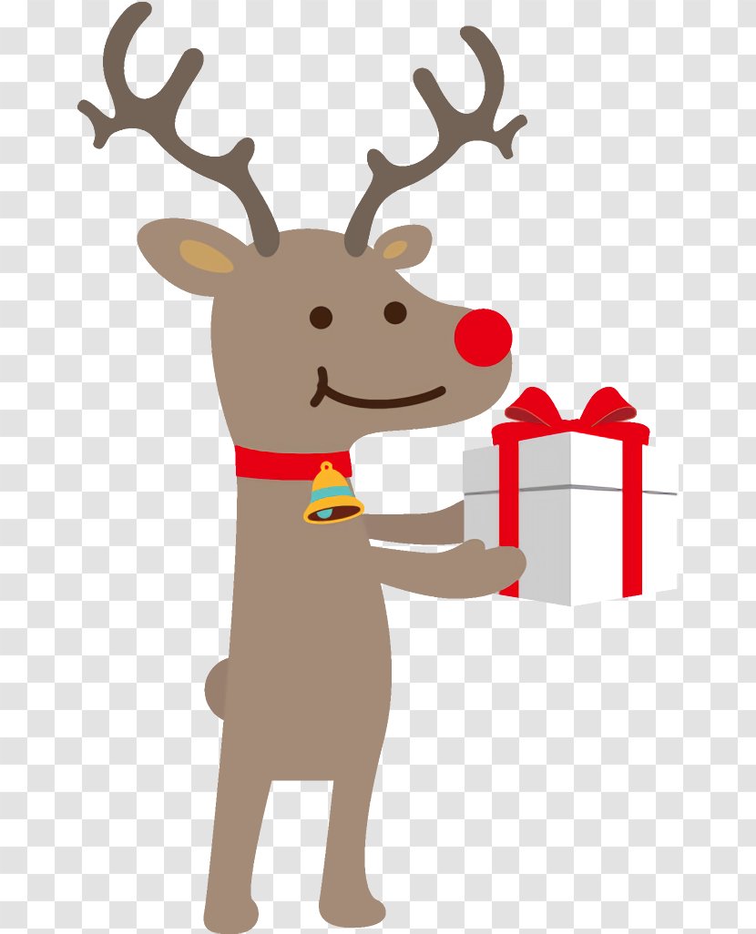 Reindeer Christmas - Deer - Tail Moose Transparent PNG