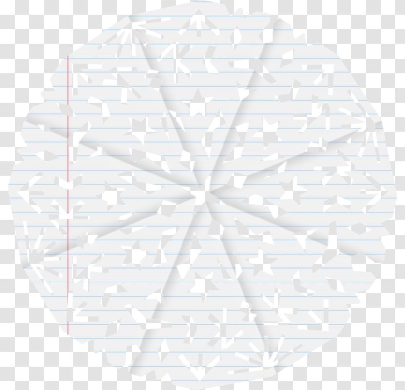 Line Symmetry Circle Pattern - White - Paper Grain Transparent PNG