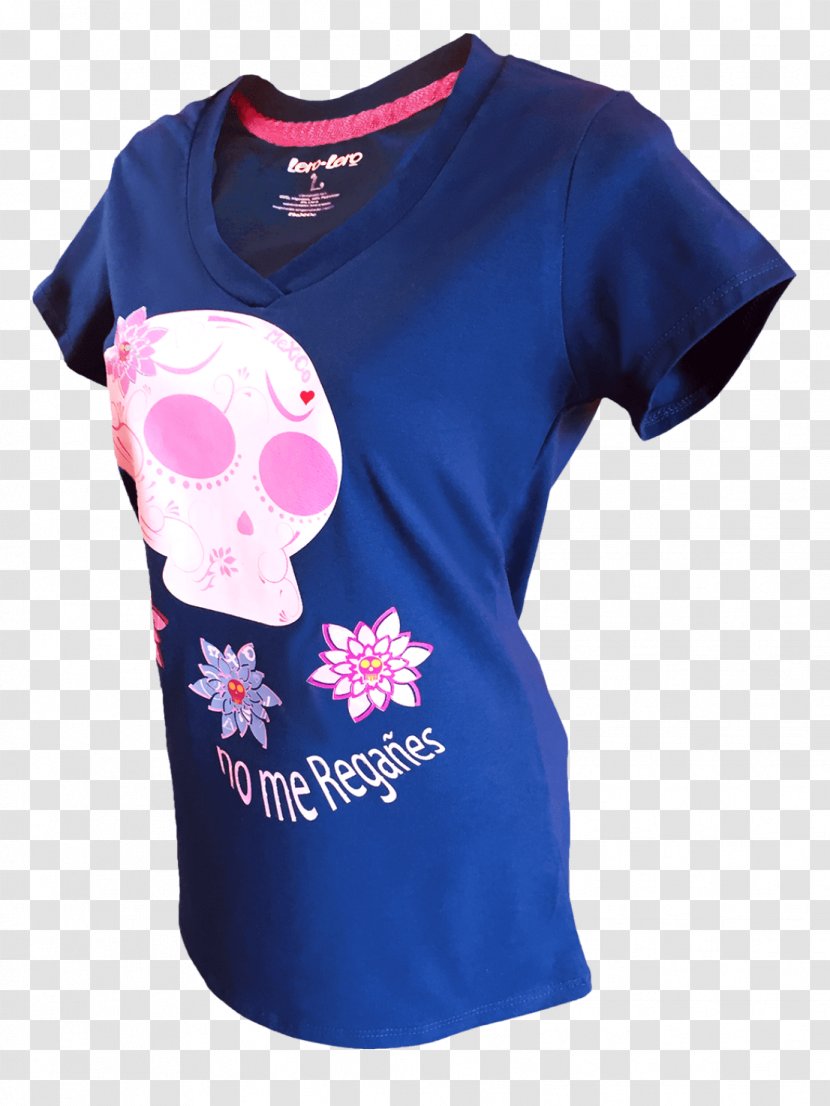 T-shirt Blue Mexico Printmaking Calavera - Doll Transparent PNG