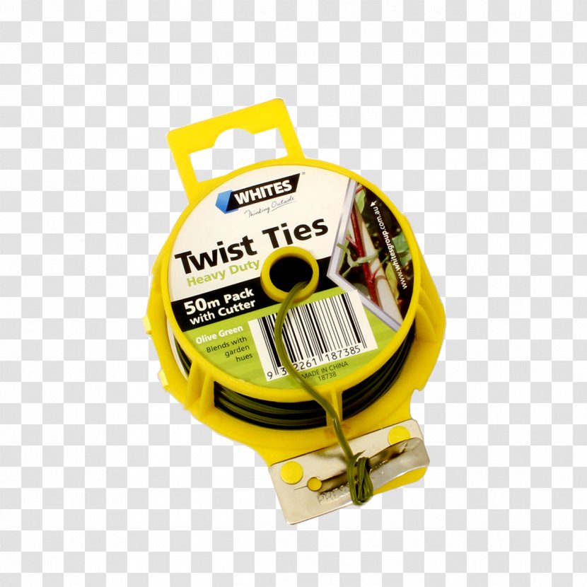 Twist Tie Cable Metal Wire Fastener - Yellow Transparent PNG