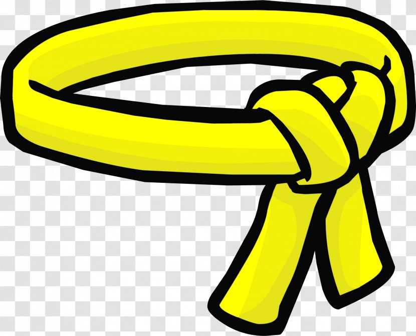 Taekwondo Cartoon - Wet Ink - Symbol Yellow Transparent PNG