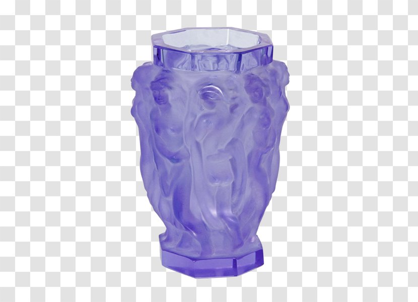 Vase Bohemian Glass Lead - Violet Transparent PNG