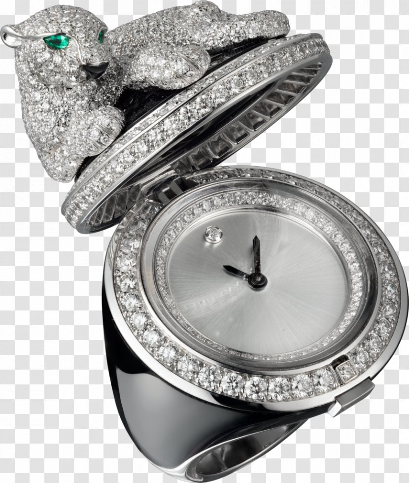 Ring Watch Silver Cartier Jewellery - Body Jewelry - Creative Transparent PNG