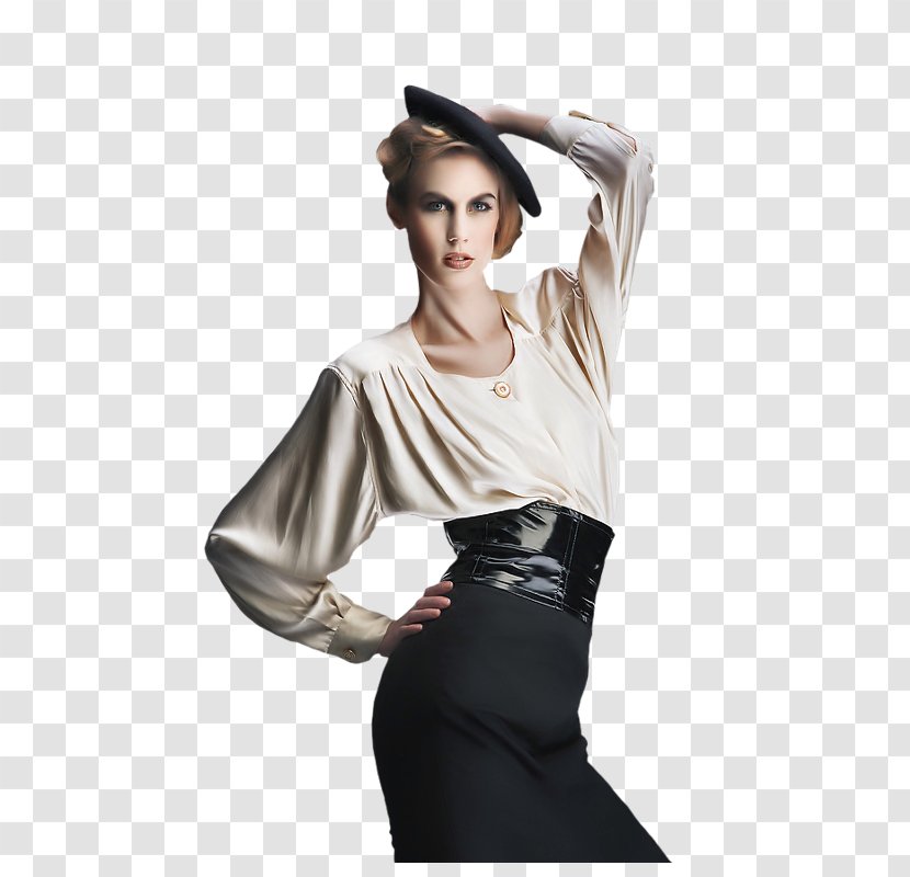 Model Fashion Clothing Dress Woman - Flower Transparent PNG
