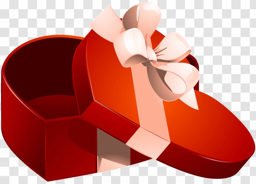 Valentine's Day Gift Decorative Box Heart Transparent PNG