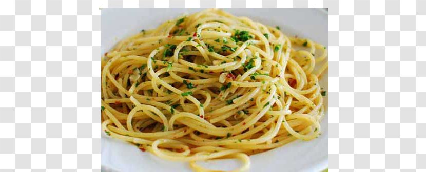 Spaghetti Aglio E Olio Pasta Italian Cuisine Peperoncino - Capellini - Olive Oil Transparent PNG