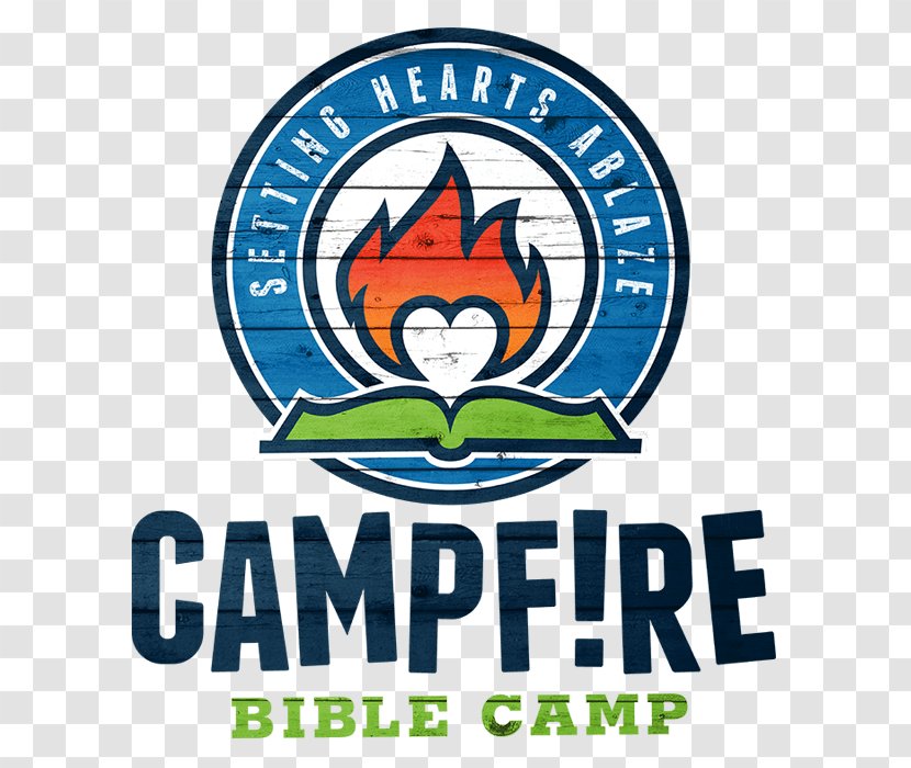 Logo Campfire Summer Bible Camp Camping - Wordmark Transparent PNG