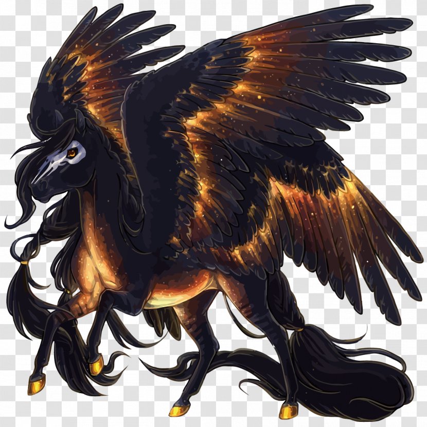 Horse Pegasus Legendary Creature DeviantArt - Vector Gold Transparent PNG