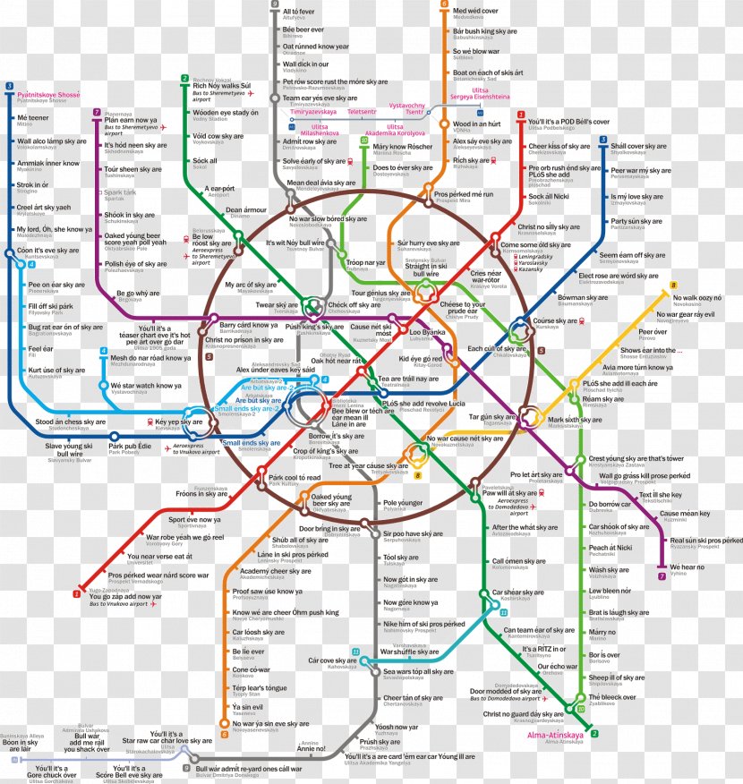 Moscow Metro Rapid Transit London Underground Tube Map Transparent PNG