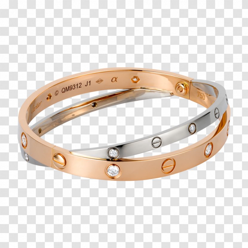 Love Bracelet Cartier Ring Gold - Colored Transparent PNG