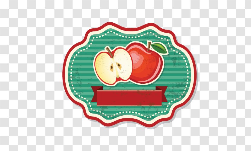 Label Logo - Silhouette - Vintage Fruit Border Transparent PNG