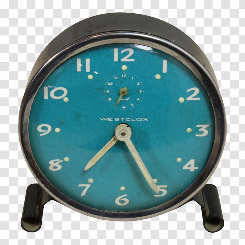 Alarm Clocks Turquoise Teal Cobalt Blue - Wall Clock Transparent PNG