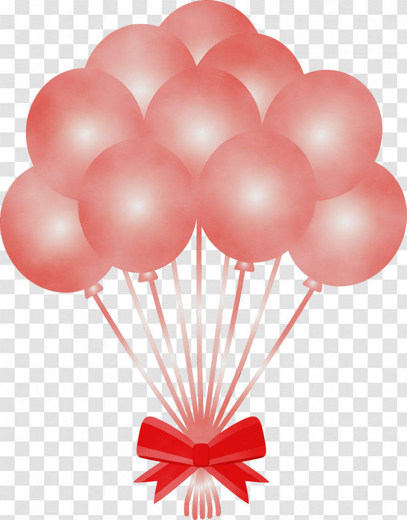Balloon Pink Party Supply Cluster Ballooning Hot Air Ballooning Transparent PNG
