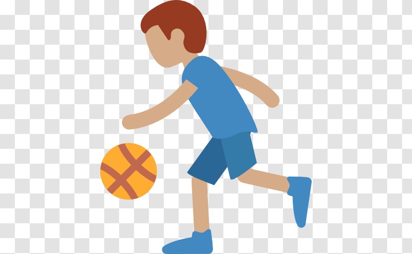 Emoji NBA Basketball Dribbling - Shoulder - Play Transparent PNG