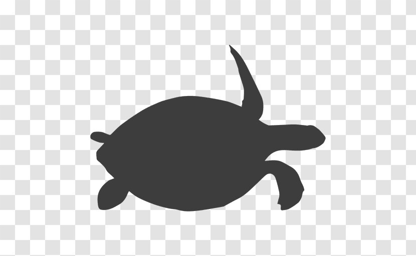 Green Sea Turtle Silhouette Clip Art Transparent PNG