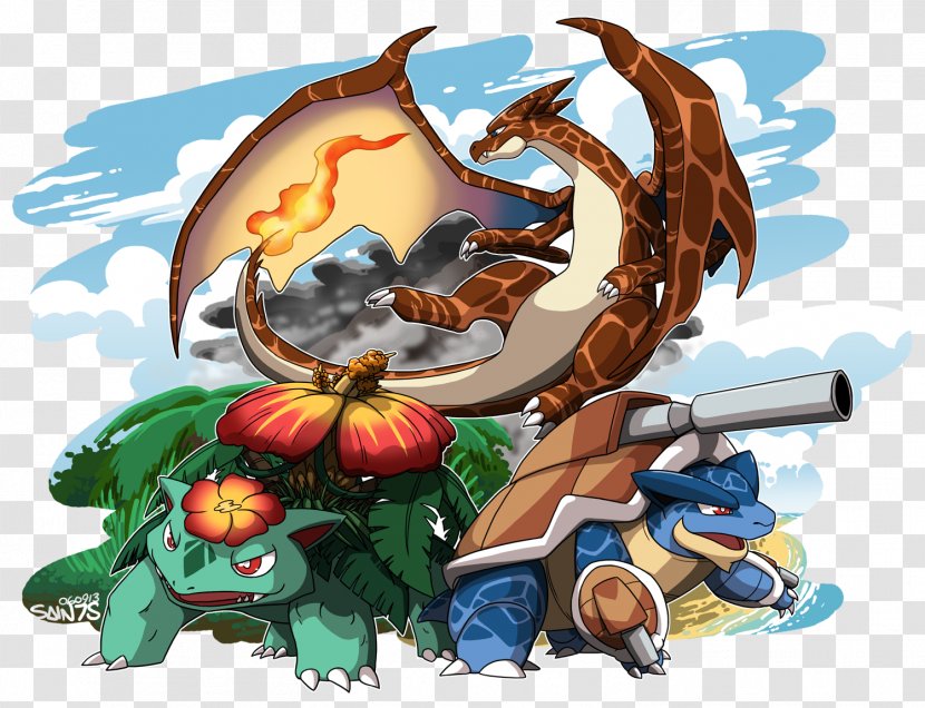 Pokémon X And Y FireRed LeafGreen Venusaur Charizard Blastoise - Charmeleon Transparent PNG