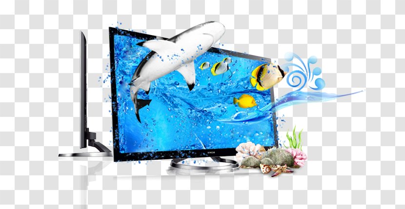 Graphic Design HDMI Computer Monitor Home Appliance - Blue - Appliances TV Monitors Transparent PNG