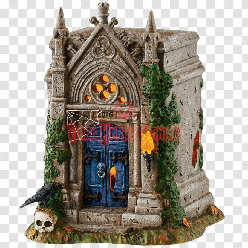 Department 56 Halloween Village Rest In Peace Skull Tree Snow Dead Creek Mill Delivery - Clothing Accessories - Display Transparent PNG