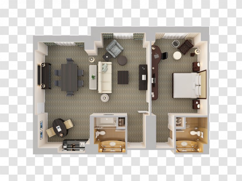 Hilton Orlando Bonnet Creek Suite Hotels & Resorts Bedroom - Living Room - Mattresse Transparent PNG