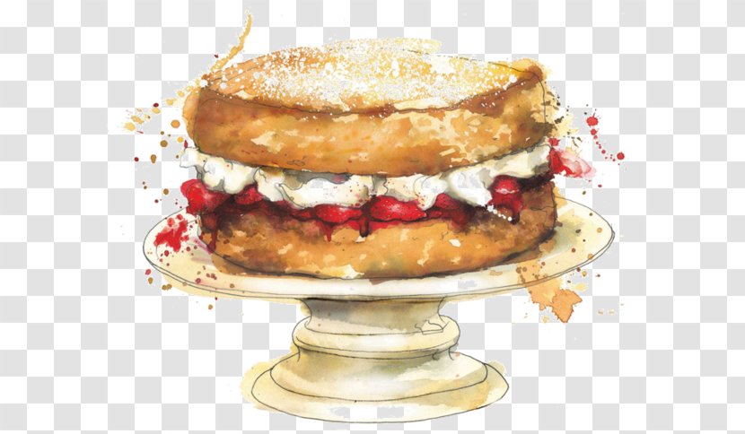 Food Illustration Watercolor Painting Image - Artist - Desserts Transparent PNG