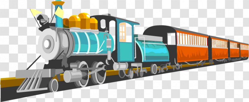 Thomas The Train Background - Railroad Car - Steam Engine Rolling Transparent PNG