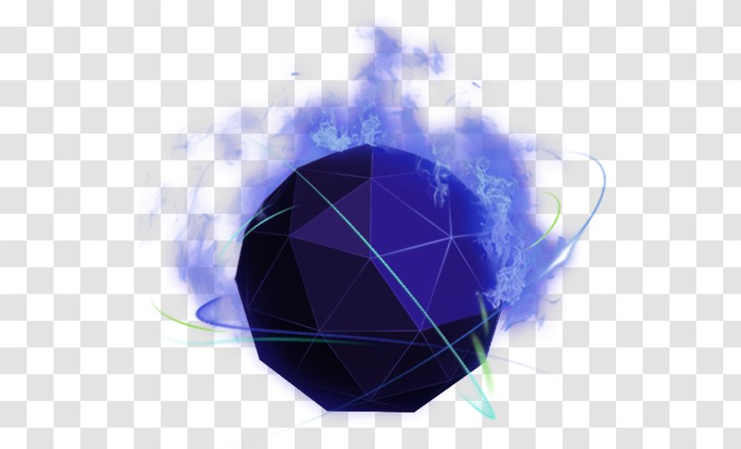 Light Flame Fire Blue - Globe - Fresh Circle Effect Element Transparent PNG