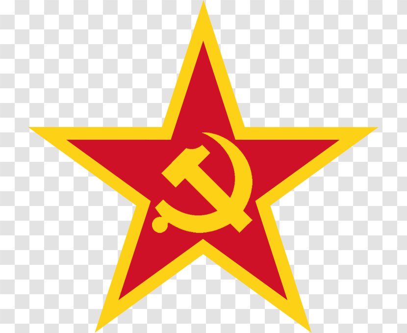 Soviet Union Red Star Hammer And Sickle Clip Art Image - Triangle Transparent PNG