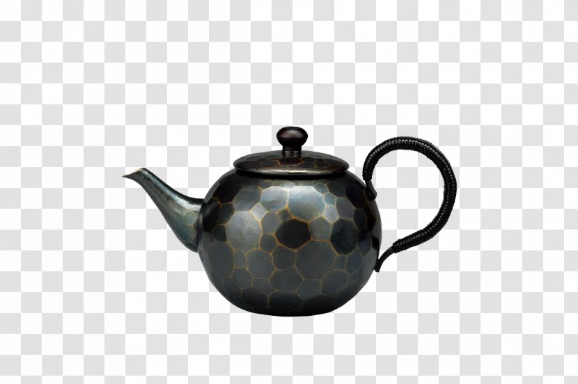 Tsubame Teapot Gyokusendo Kettle 鎚金 - Intangible Cultural Property Transparent PNG