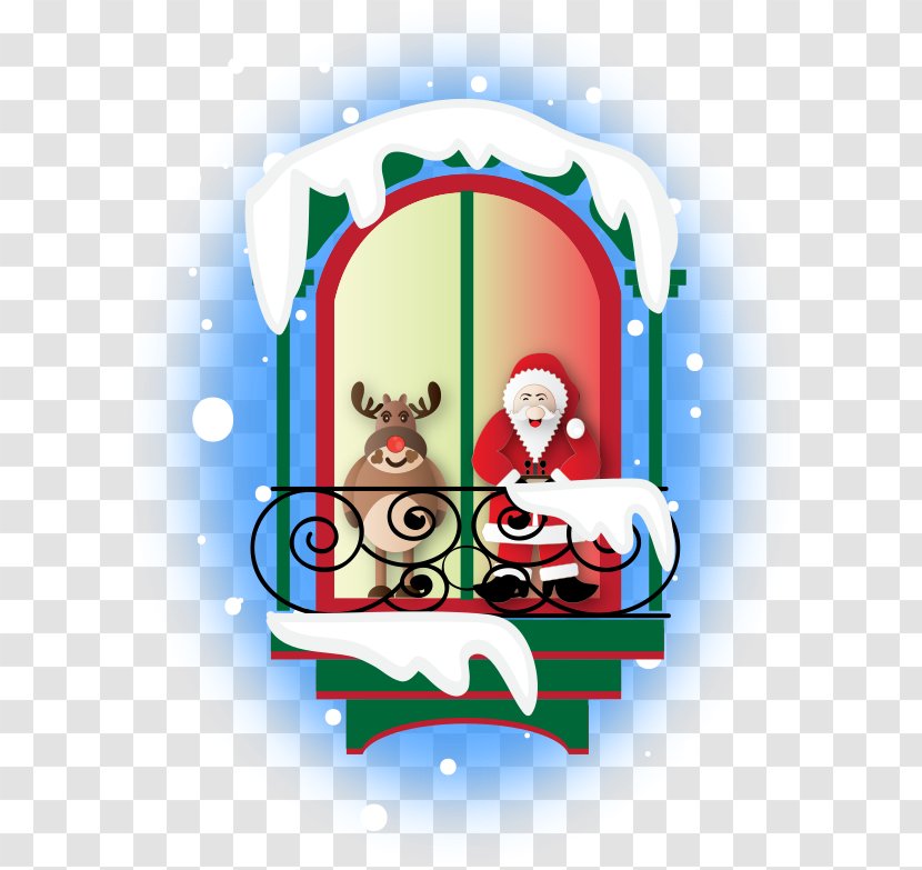 Santa Claus Christmas Ornament Decoration - Scene Transparent PNG
