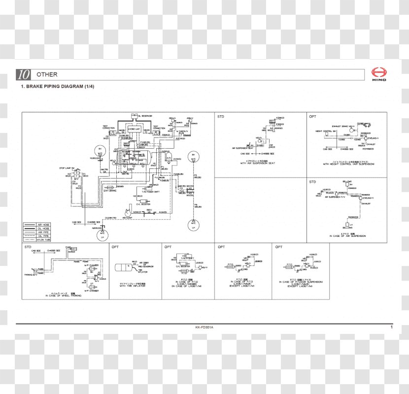 Hino Motors Car Wiring Diagram Schematic - Anatomical Map Of Toothache Repair Transparent PNG