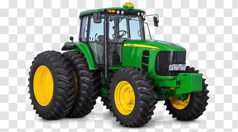 John Deere Tractor Agricultural Machinery Agriculture - Automotive Tire - Equipment Transparent PNG