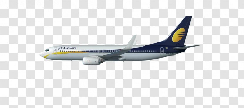 Boeing 737 Next Generation Airplane Jet Airways Flight - Mode Of Transport Transparent PNG