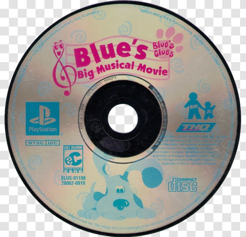 Compact Disc Tickety Tock Blue's Big Musical Movie - Hardware - Blues Clues Transparent PNG