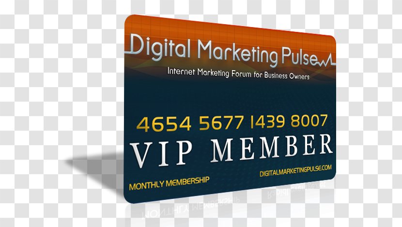 Brand Font - Vip Membership Card Transparent PNG